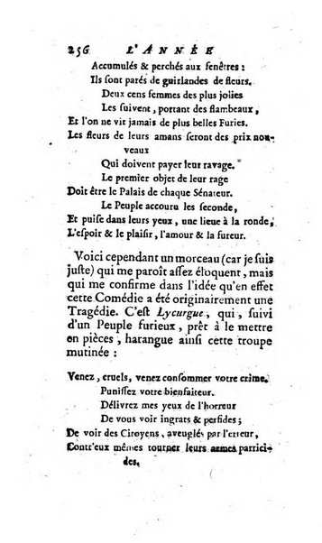 L'annee litteraire ou Suite des lettres sur quelques ecrits de ce temps