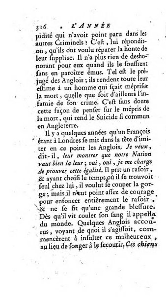 L'annee litteraire ou Suite des lettres sur quelques ecrits de ce temps