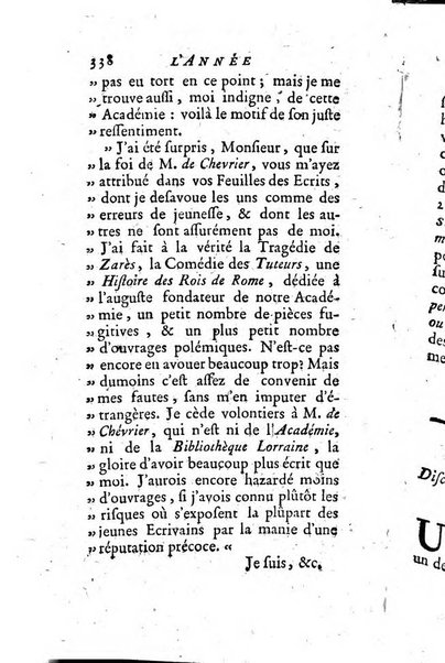 L'annee litteraire ou Suite des lettres sur quelques ecrits de ce temps