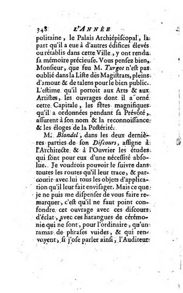 L'annee litteraire ou Suite des lettres sur quelques ecrits de ce temps