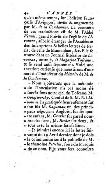 L'annee litteraire ou Suite des lettres sur quelques ecrits de ce temps