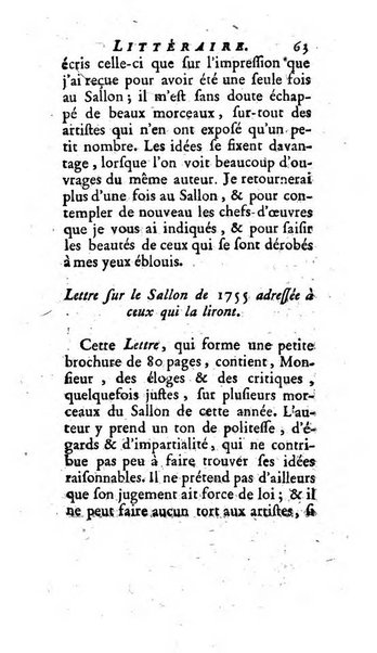 L'annee litteraire ou Suite des lettres sur quelques ecrits de ce temps