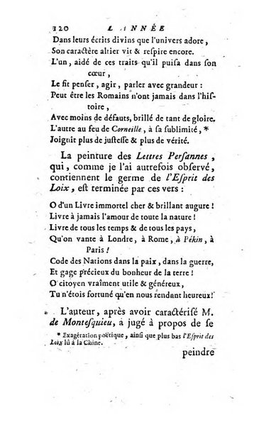 L'annee litteraire ou Suite des lettres sur quelques ecrits de ce temps