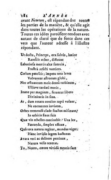 L'annee litteraire ou Suite des lettres sur quelques ecrits de ce temps