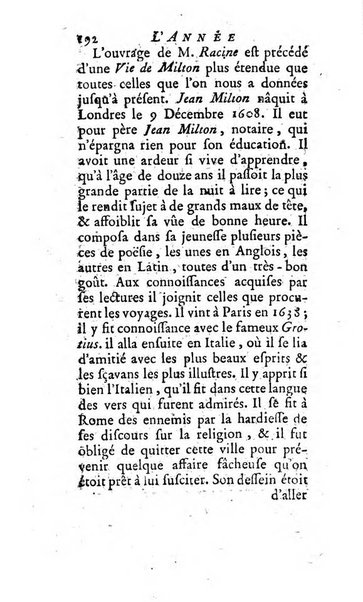 L'annee litteraire ou Suite des lettres sur quelques ecrits de ce temps