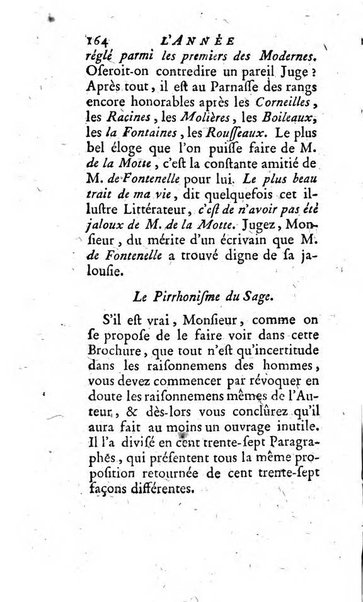 L'annee litteraire ou Suite des lettres sur quelques ecrits de ce temps