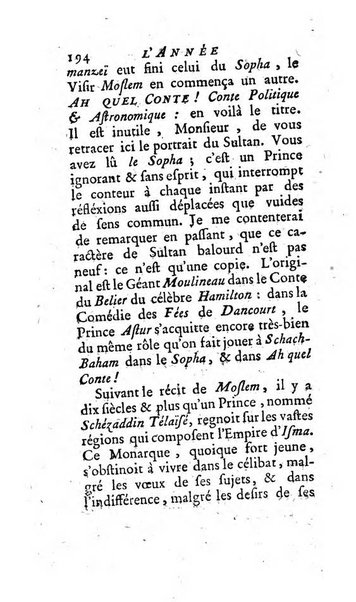 L'annee litteraire ou Suite des lettres sur quelques ecrits de ce temps