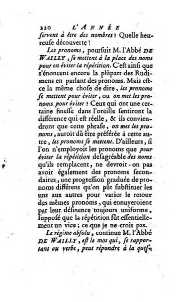 L'annee litteraire ou Suite des lettres sur quelques ecrits de ce temps