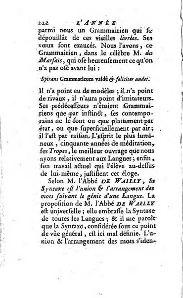 L'annee litteraire ou Suite des lettres sur quelques ecrits de ce temps