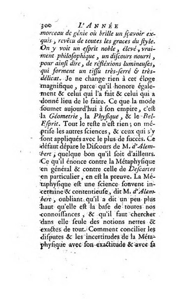 L'annee litteraire ou Suite des lettres sur quelques ecrits de ce temps