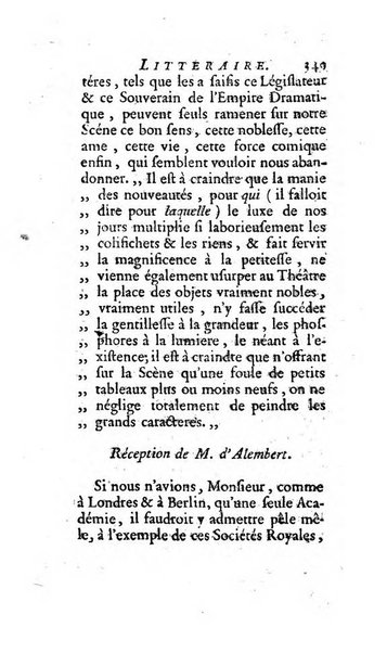 L'annee litteraire ou Suite des lettres sur quelques ecrits de ce temps