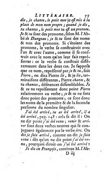 L'annee litteraire ou Suite des lettres sur quelques ecrits de ce temps