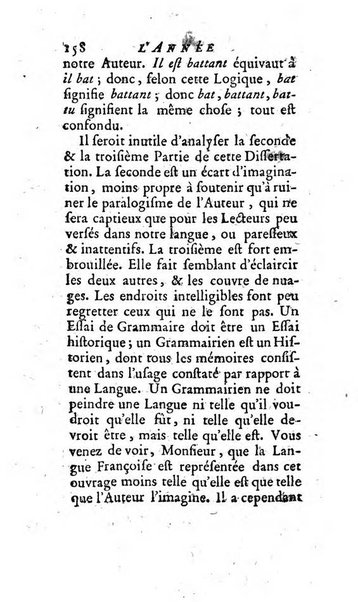 L'annee litteraire ou Suite des lettres sur quelques ecrits de ce temps