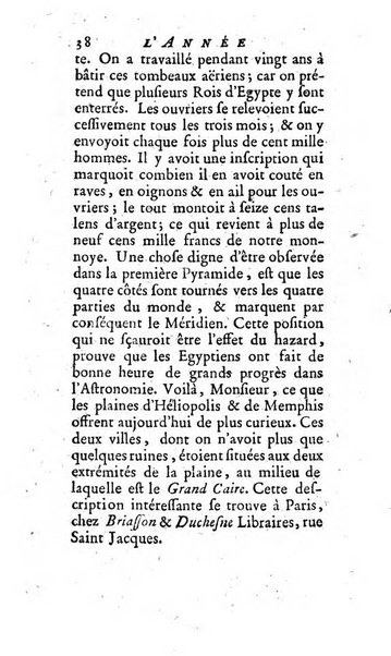 L'annee litteraire ou Suite des lettres sur quelques ecrits de ce temps