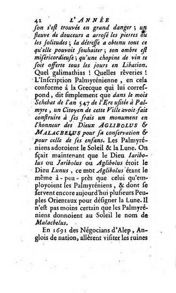 L'annee litteraire ou Suite des lettres sur quelques ecrits de ce temps