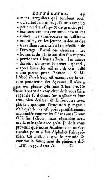 L'annee litteraire ou Suite des lettres sur quelques ecrits de ce temps