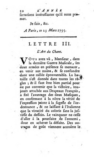 L'annee litteraire ou Suite des lettres sur quelques ecrits de ce temps