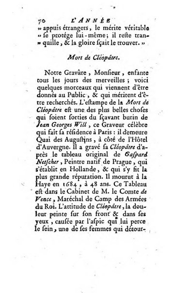 L'annee litteraire ou Suite des lettres sur quelques ecrits de ce temps