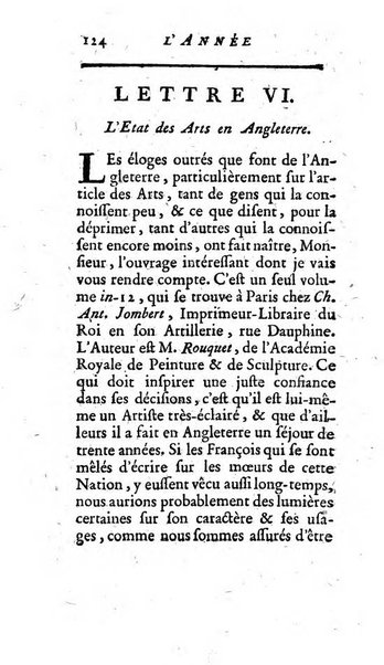 L'annee litteraire ou Suite des lettres sur quelques ecrits de ce temps