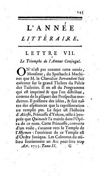 L'annee litteraire ou Suite des lettres sur quelques ecrits de ce temps