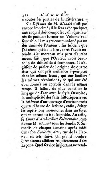 L'annee litteraire ou Suite des lettres sur quelques ecrits de ce temps