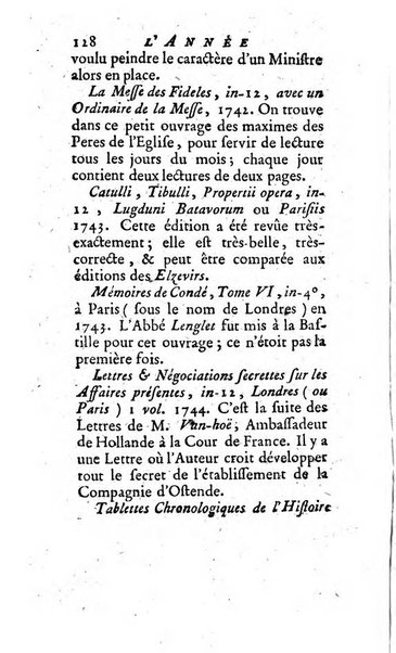 L'annee litteraire ou Suite des lettres sur quelques ecrits de ce temps