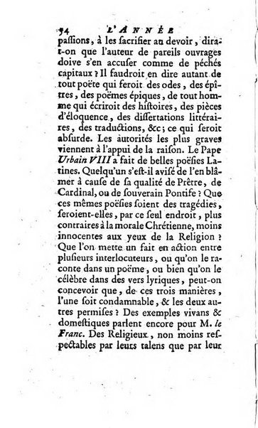 L'annee litteraire ou Suite des lettres sur quelques ecrits de ce temps