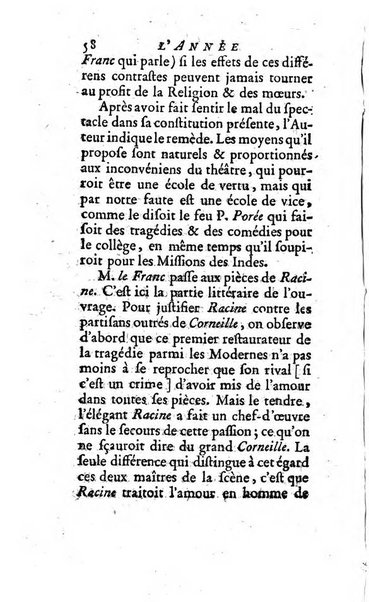 L'annee litteraire ou Suite des lettres sur quelques ecrits de ce temps