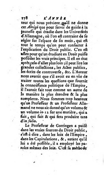 L'annee litteraire ou Suite des lettres sur quelques ecrits de ce temps