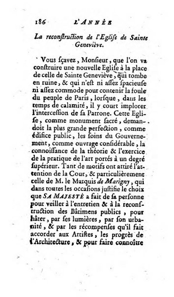 L'annee litteraire ou Suite des lettres sur quelques ecrits de ce temps