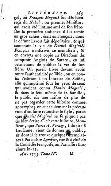 L'annee litteraire ou Suite des lettres sur quelques ecrits de ce temps