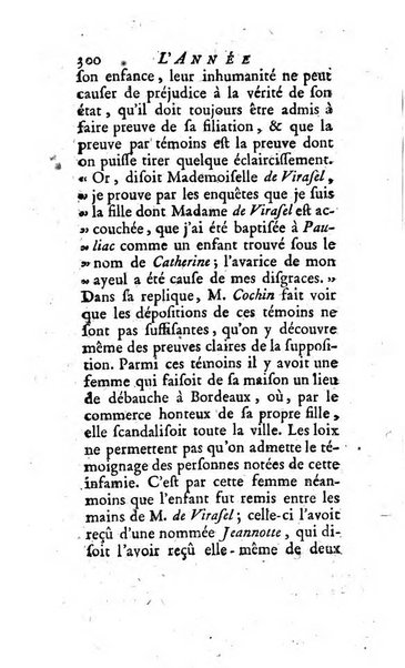 L'annee litteraire ou Suite des lettres sur quelques ecrits de ce temps