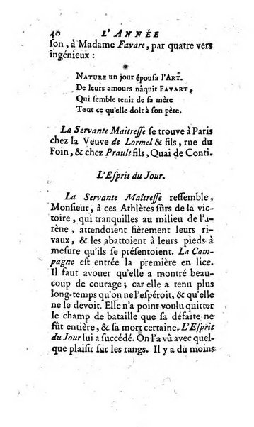 L'annee litteraire ou Suite des lettres sur quelques ecrits de ce temps