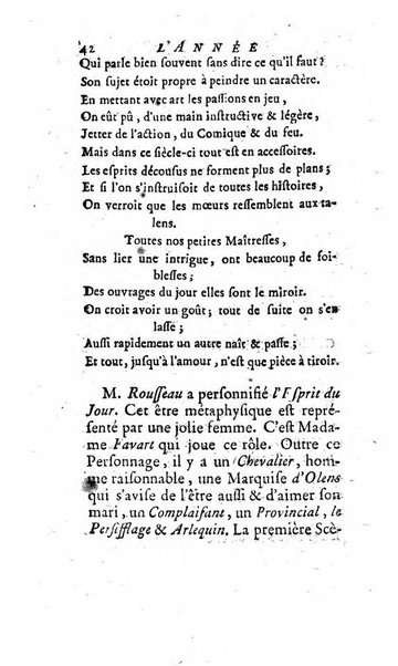 L'annee litteraire ou Suite des lettres sur quelques ecrits de ce temps