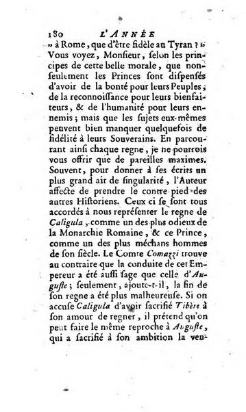 L'annee litteraire ou Suite des lettres sur quelques ecrits de ce temps