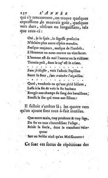 L'annee litteraire ou Suite des lettres sur quelques ecrits de ce temps