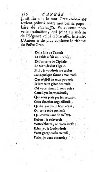 L'annee litteraire ou Suite des lettres sur quelques ecrits de ce temps