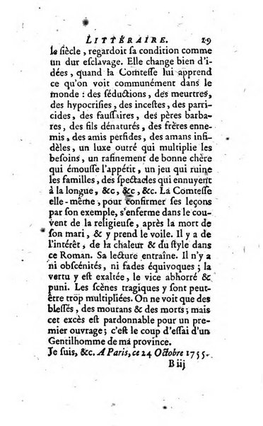 L'annee litteraire ou Suite des lettres sur quelques ecrits de ce temps