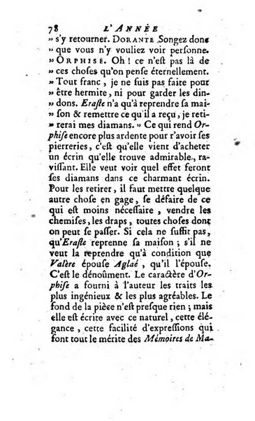 L'annee litteraire ou Suite des lettres sur quelques ecrits de ce temps