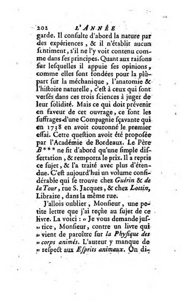 L'annee litteraire ou Suite des lettres sur quelques ecrits de ce temps