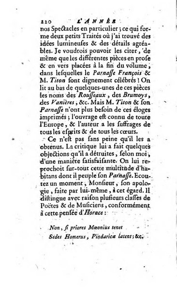 L'annee litteraire ou Suite des lettres sur quelques ecrits de ce temps