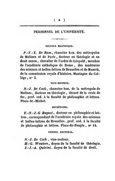 Annuaire de l'Universite Catholique de Louvain