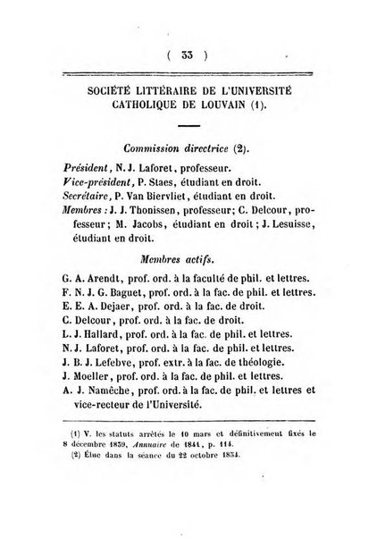 Annuaire de l'Universite Catholique de Louvain