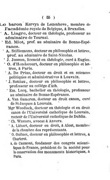 Annuaire de l'Universite Catholique de Louvain