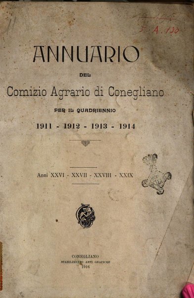 Annuario del Comizio agrario di Conegliano