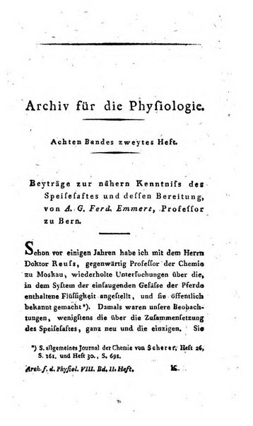 Archiv fur die Physiologie