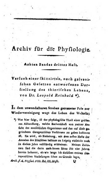 Archiv fur die Physiologie