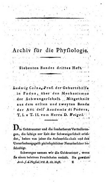 Archiv fur die Physiologie