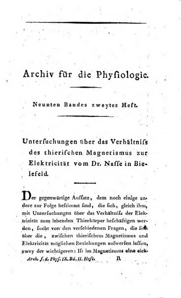 Archiv fur die Physiologie