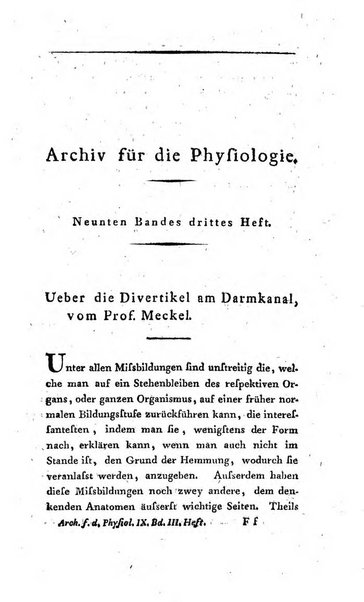 Archiv fur die Physiologie